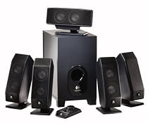 Logitech X 540 - 5.1-channel PC multimedia home theater speaker system - 70 Watt (total) - black