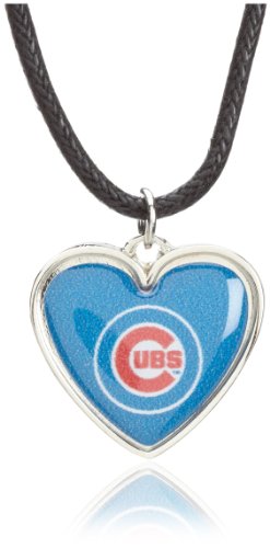 MLB Chicago Cubs Crystal Heart Reversible Necklace