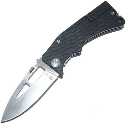 Dajo Adventure Gear - Element Knife, Firesteel G-10 Black Handle, Plain