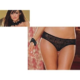 Stretch Lace open crotch low rise shorts