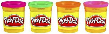 Childrens Toyshop  Toys : Play-Doh 4 Pack - Neon