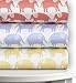 Magnolia Organics Elephant Crib Sheet - Standard, Roxy