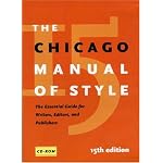 The Chicago Manual of Style, 15th Edition book cover