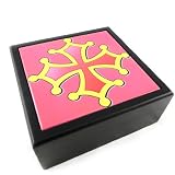 Coffret &agrave; bijoux "Croix Occitane"