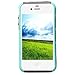 iPhone 4 Case, JAHOLAN Dual Layer Hybrid Luxury Fashion Shockproof Soft Hard Case Cover for Apple iPhone 4 4S (Mint + Grey)