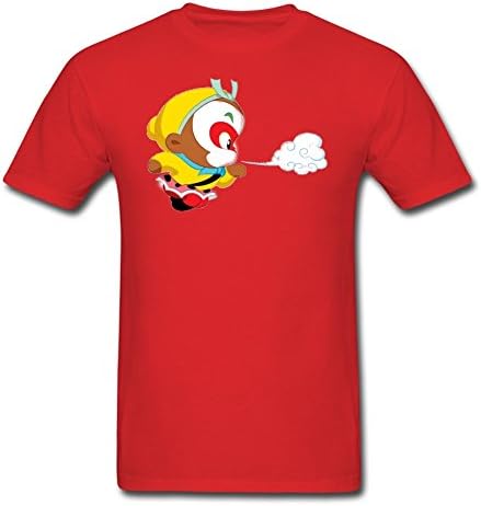 Monkey King Is Baby Logo Men's Classic Customize For T-shirt T Shirt Red Large