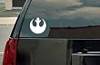Star Wars Rebel Alliance Logo Vinyl Decal - White Window Sticker