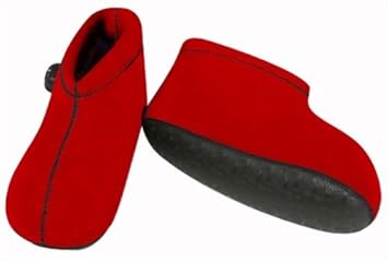 【クリックで詳細表示】やわらか湯たんぽ 足用底付き ショート レッド M： ドラッグストア