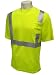 Global Glove GLO-008FR Class 2 Modacrylic T-Shirt with 3M Scotchlite Flame Reflective Tape, Large, Lime (Case of 50)