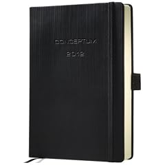 Sigel C1115 Wochenkalender CONCEPTUM 2012, Hardcover, schwarz, A5, 2 Seiten = 1 Woche, 1 St�ck