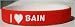I Love Bain Custom Wristband