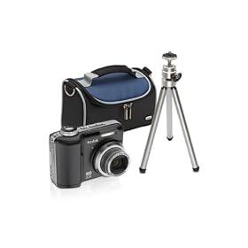 Kodak EasyShare Z1485 14MP Digital Camera with 5x Optical Image Stabilized Zoom and 2.5 inch LCD w/Case & Tripod (Black)