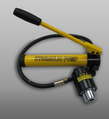8 Ton Hydraulic Knockout Punch Hole Drive Kit Tool Set Premium Quality