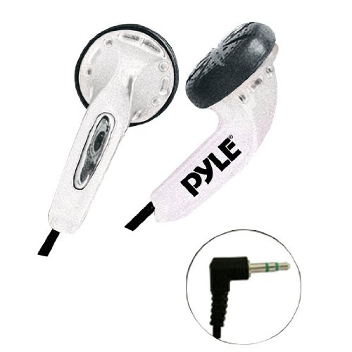 Pyle PEBH25WT Ultra Slim In-Ear Earbud Stereo Headphones for iPod/MP3/Any Media Player (Super Bass, White)