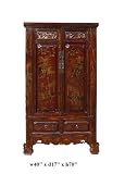 Vintage FuJain Golden Scenery Armoire Cabinet Ass848