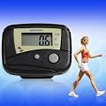 Distance Calorie Counter Pedometer Walk Fitness Black