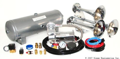 KONG TRIPLE TRAIN HORN & 200psi 3 GALLON AIR SYSTEM