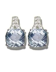 .03ct 8mm Aquamarine Antique Filigree Earring
