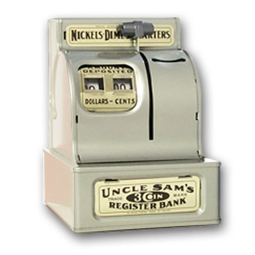 Rocket Usa Uncle Sam Register Bank- Silvertone Picture