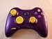 Glossy PURPLE Xbox 360 Modded Controller (Rapid Fire) COD Black Ops, MW2, MOD GAMEPAD LEDS