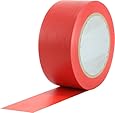 ProTapes Pro 50 Premium Vinyl Safety Marking and Dance Floor Splicing Tape, 6 mils Thick, 36 yds Length x 2" Width, Red (Pack of 1)
