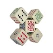 6 Sided poker dice.  Play a game of draw poker with these special dice