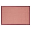 Quartet Contour Fabric Bulletin Board, 4-Feet x 3-feet, Burgundy Frame, Mauve Fabric (7694M)