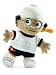 Steiff 19159 - Mainzelmännchen Fußball Det, beige/weiß