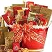Splendid Christmas Holiday Gourmet Food Gift Basket with Smoked Salmon