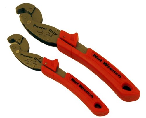 Olympia Tools 01-160 2-Pieces Power Grip Set, 8-Inch and 10-Inch Hex Nut Wrenches