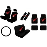 15 Piece Auto Interior Gift Set - Eagle Red - 2 Front Seat Covers (2 Front and 2... 