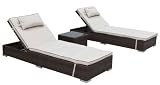 from Rattan Direct Ltd. Rattan Garden Furniture, Miami Sun Lounger Set inc FREE Luxury Outdoor Cover & Head Pillows!