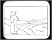 Mouse Pad with black and white, Estonia, nun