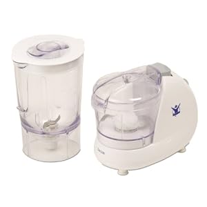 Biggest Loser AC-1200-BL 2-in-1 Double-Up 2-Speed Chopper and Mini Blender Prep System by Biggest Loser