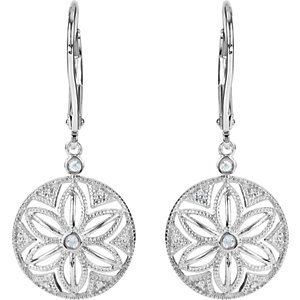 Genuine IceCarats Designer Jewelry Gift Sterling Silver .08Ctw Diamond Earrings. Pair .08 Ct Tw Diamond Earrings .08Ctw Diamond Earrings In Sterling Silver