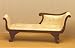 Dollhouse Miniature Furniture Handcarved Walnut Chaise Lounge