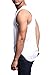 Victorious Solid Color Long Length Curved Hem Tank Top TT47 - WHITE - X-Large - A1D - A8D