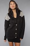 IMAGE OF Motel The Loretta Cardigan in Gray and Navy,Sweaters for Women