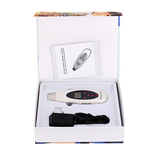 Huhushop(TM) Multifunction Portable Sonic Facial Face Skin Scrubber Cleaner Massager LCD