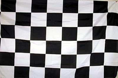 BLACK and WHITE CHECKERED RACING FLAG - NASCAR 3x5 NEW