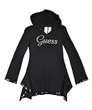 IMAGE OF GUESS Kids Girls Hooded Dress With Sequins, BLACK (10/12)