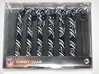 ST. LOUIS RAMS Team Logo & Colors CANDY CANE CHRISTMAS ORNAMENT SET (6 pack)