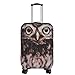 Explore Land Travel Luggage Cover Suitcase Protector Fits 18-32 Inch Luggage (Owl, L(27-30 inch luggage))