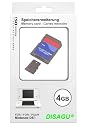 Carte mémoire 4GB pour Nintendo DSi avec adaptateur sur SD