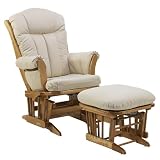 Dutailier Sleigh Glider and Ottoman - Pear