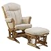 Dutailier Sleigh Glider Rocker and Ottoman - Pear
