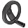 2 Spoked Black Powder Coated Aluminum Dished Hand Wheel with Revolving Handle, 5" Diameter, 1/2" Hole Diameter (Pack of 1)