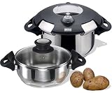 BEEM Schnellkochtopf-Set OMNI ca. 4.0 L + 6.0 L, Ø 24 cm