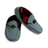 Kidconnection - Boys Fleece Slipper, Grey, Red