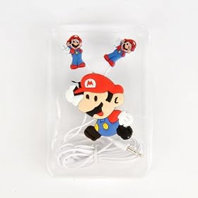 Super Mario Ecouteurs Intra-auriculaire PC Blanc